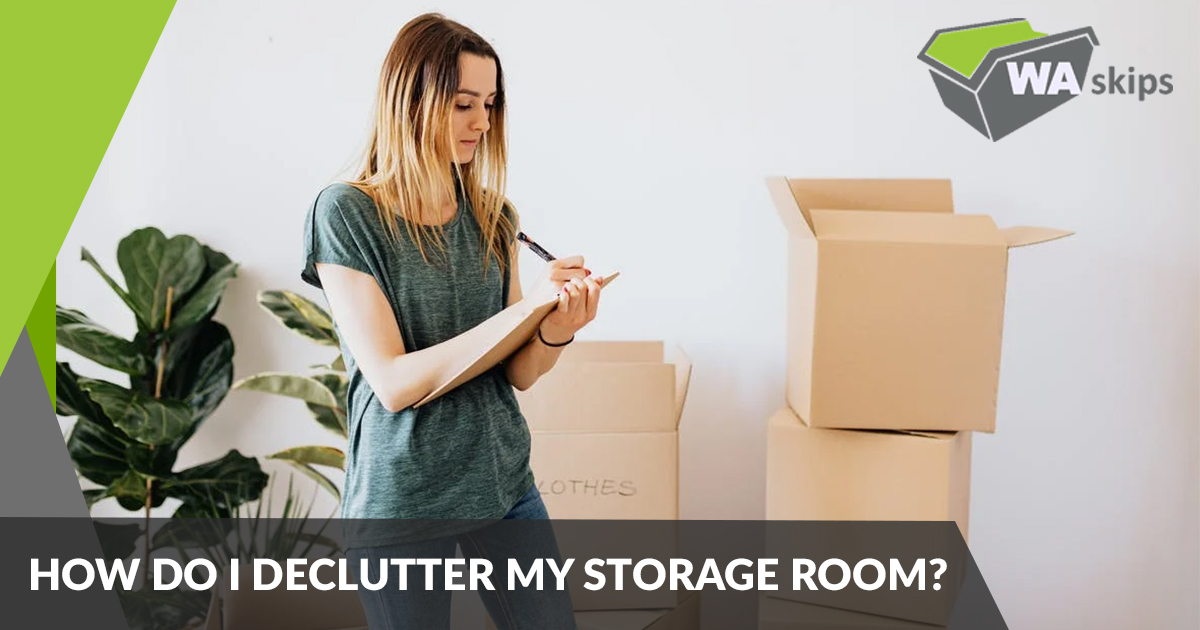 declutter a storage room