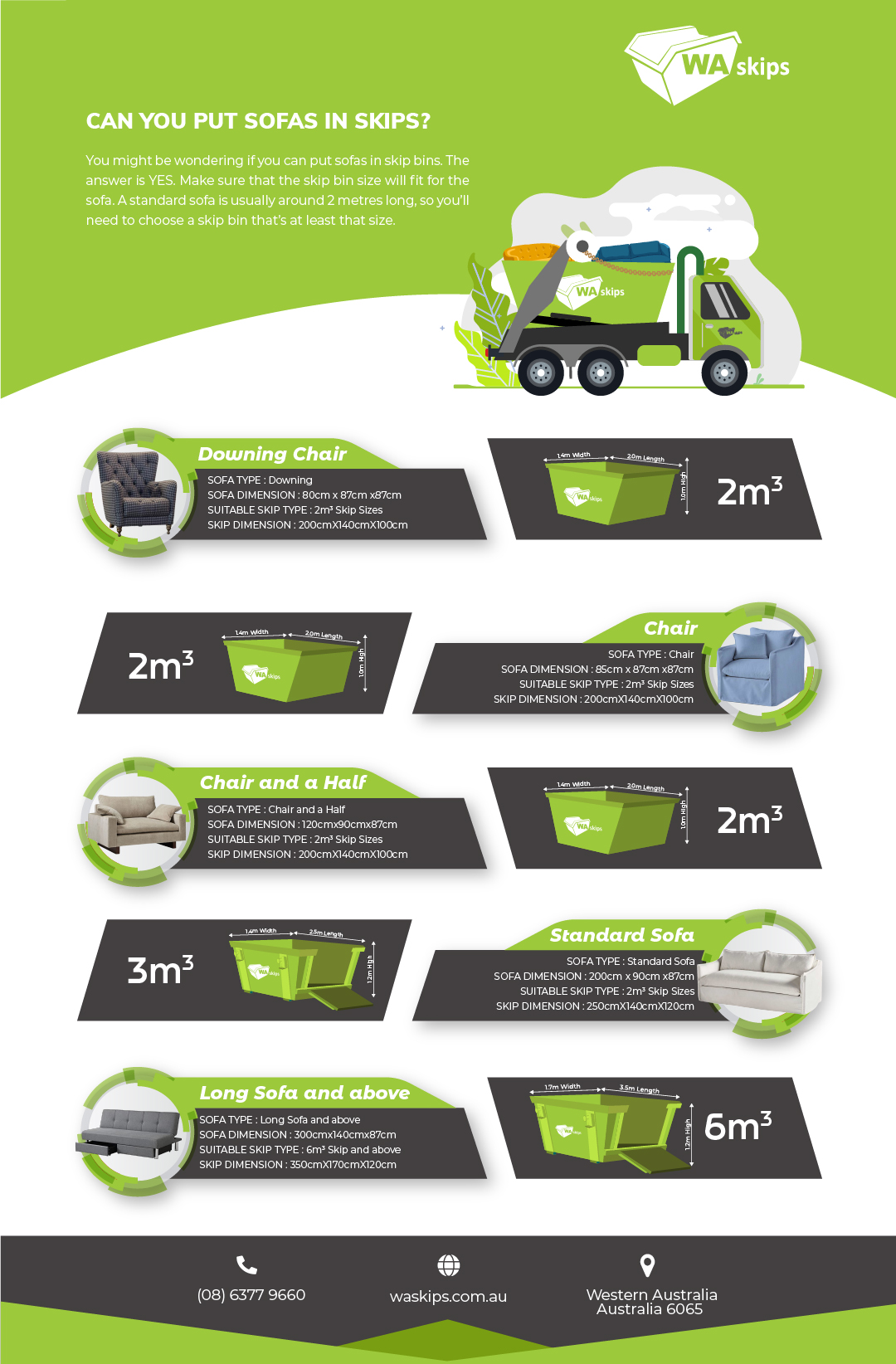 sofas in skips infographic